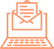 Illustration d'un ordinateur et d'un email.