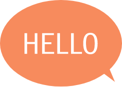 Traduction Une illustration d'une bulle avec écrit "Hello".